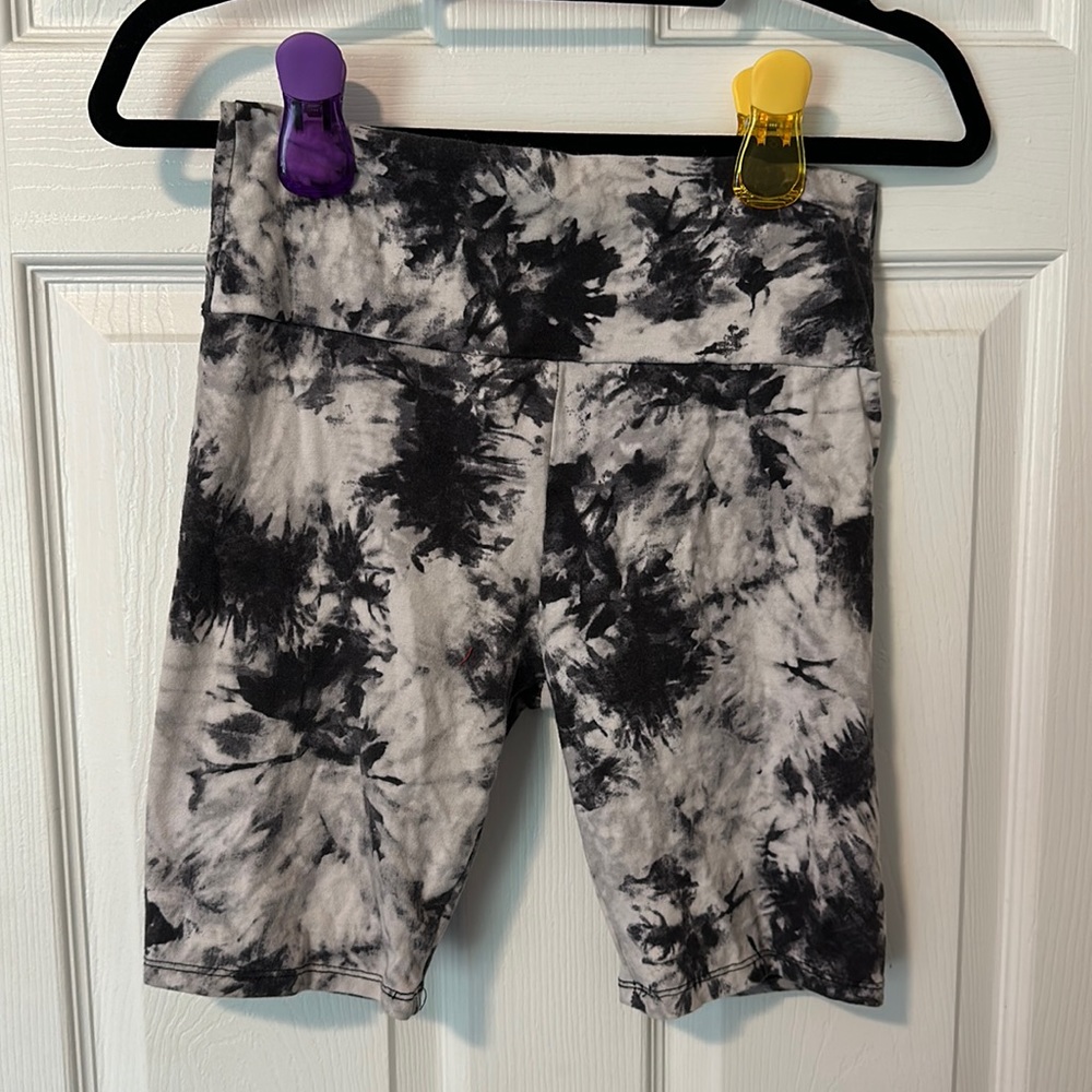 Tie dye biker shorts